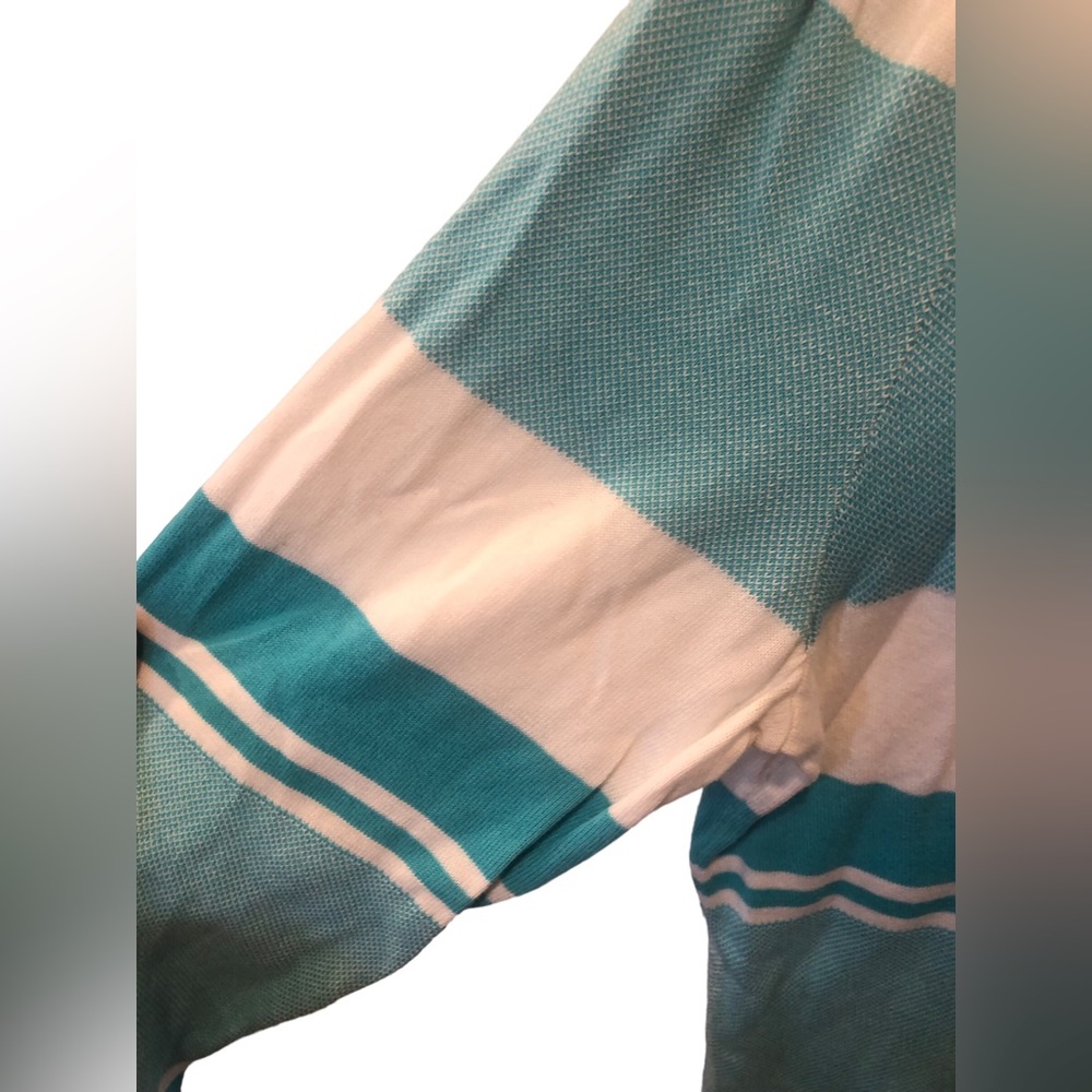 Tommy Hilfiger Women’s blue and white stripe v-neck 48” hips and waist xxl - Picture 2 of 7